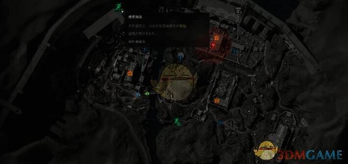 丢包撤离点位置示意图