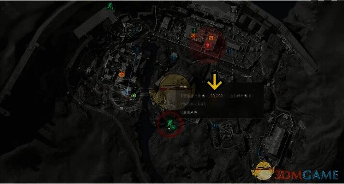 付费撤离点3位置示意图