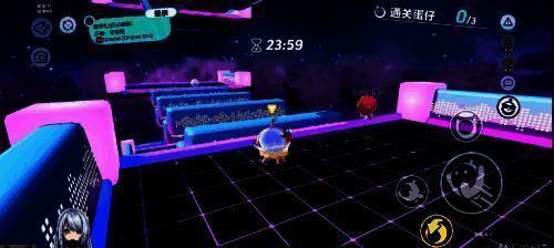 三人挑战四连销毁走水管关卡的画面