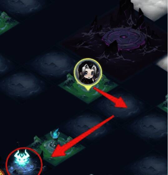 按照路线找到boss的画面