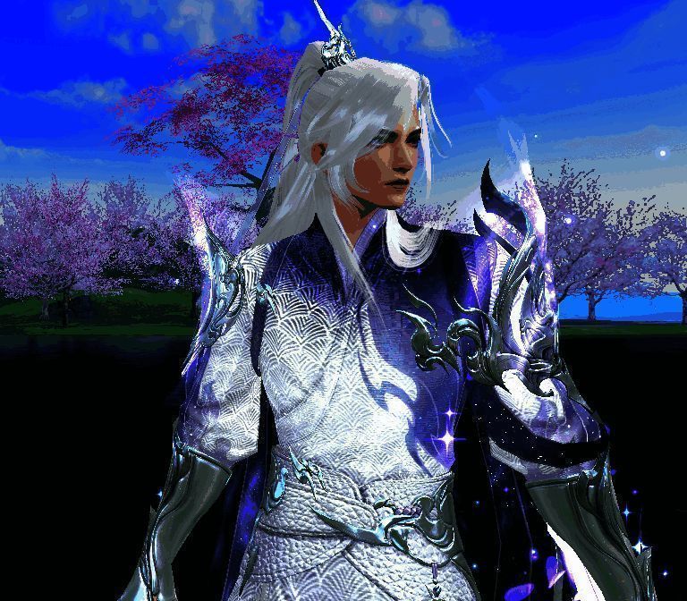 身着孤月点萤的紫英男脸模少侠二