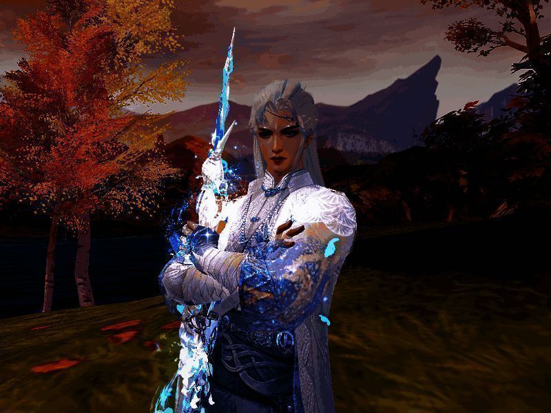 身着苍玉幽香的紫英男脸模少侠二