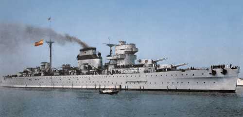 加纳里亚斯号重巡洋舰图片