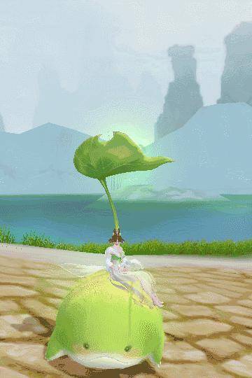 坐骑豆芽芽侧面图