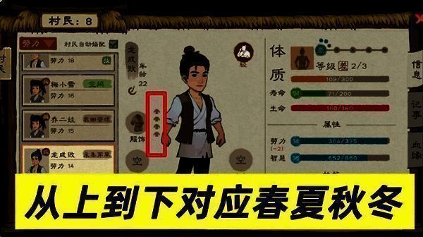 桃源记2村民服饰画面