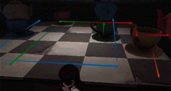 茶杯摆放解谜示意