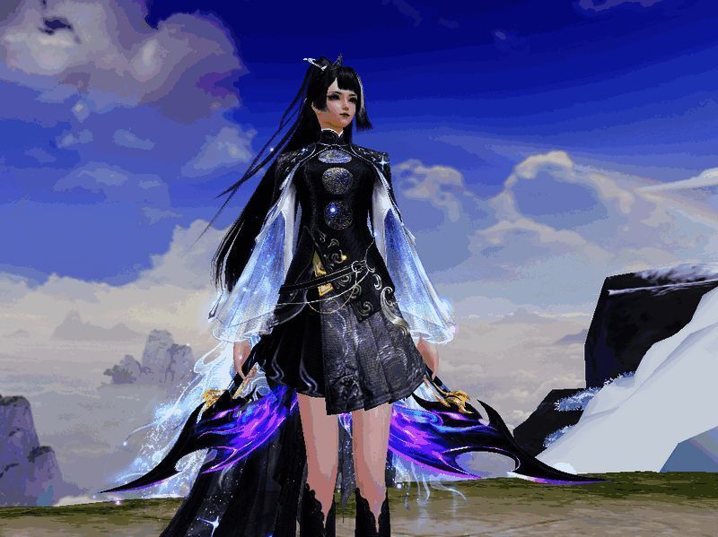 魍魉少侠手持【恶业斩尽】拓本武器的形象