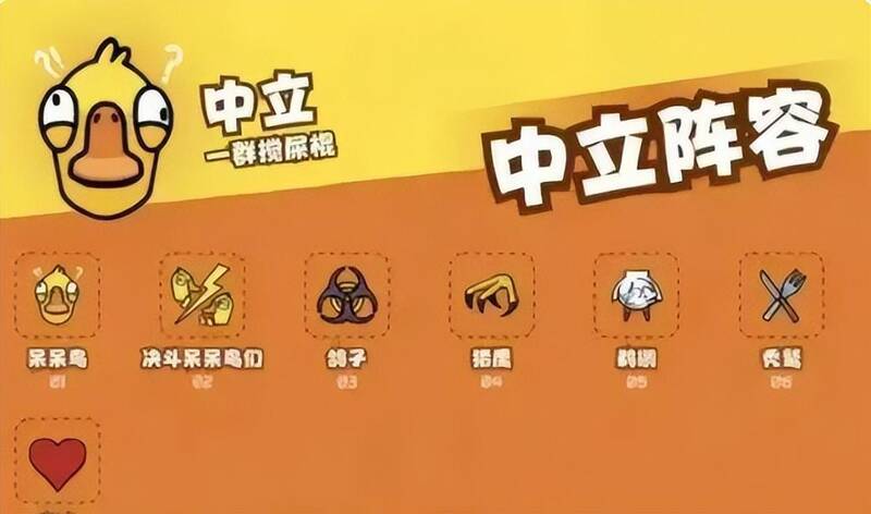 中立阵容角色展示