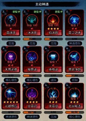 主动神通展示图