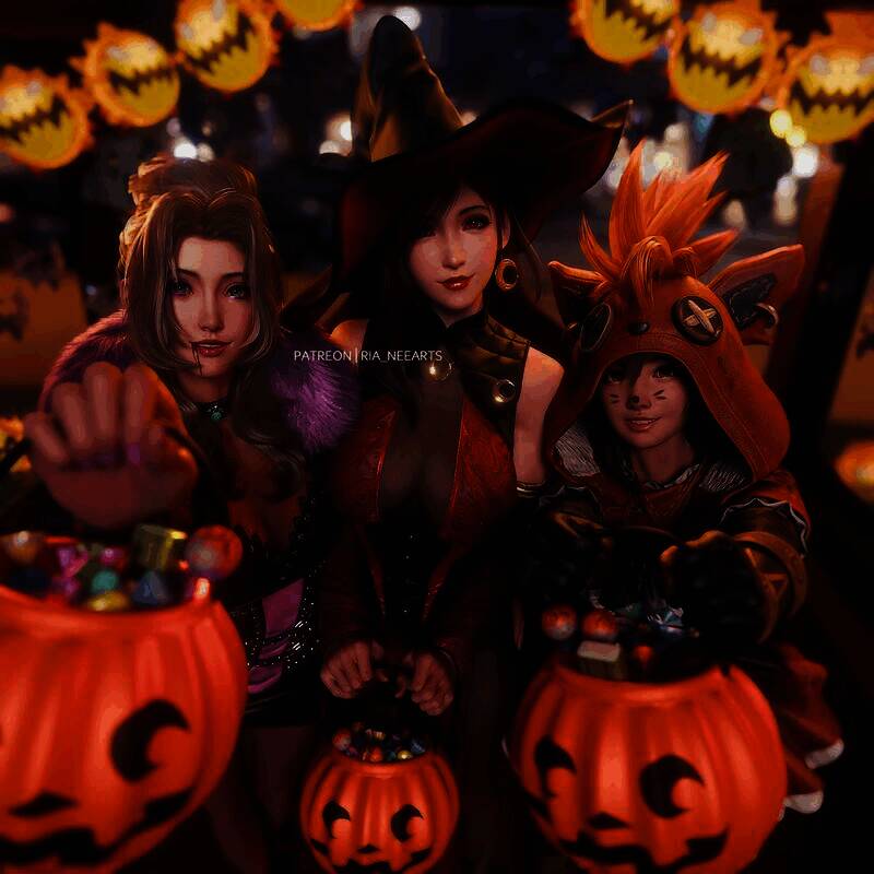 《最终幻想7》蒂法3D作品图1