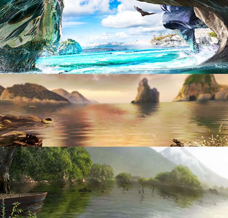 《钓鱼大对决》三大环球渔场风景图