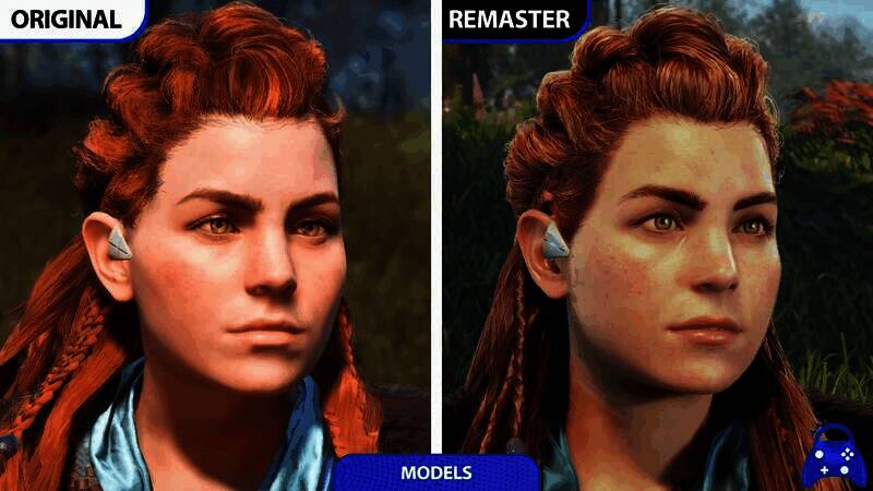 《地平线：零之曙光》重制版与原版对比视频截图2