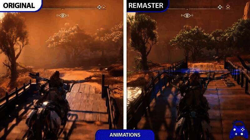 《地平线：零之曙光》重制版与原版对比视频截图4