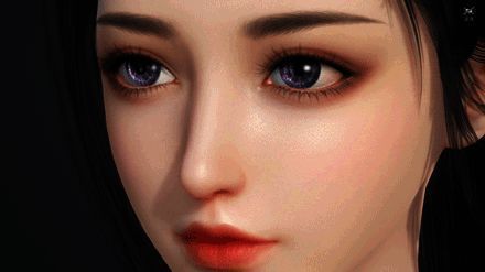 逆水寒手游眼部细节展示动图