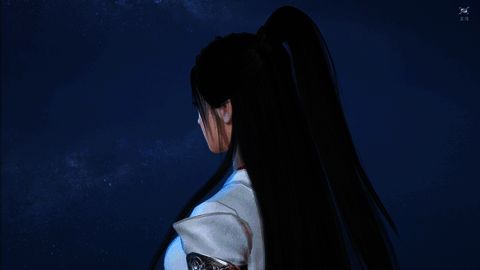 逆水寒手游动态头发展示动图1