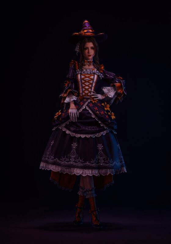 《最终幻想7》蒂法爱丽丝尤菲万圣节3D美图