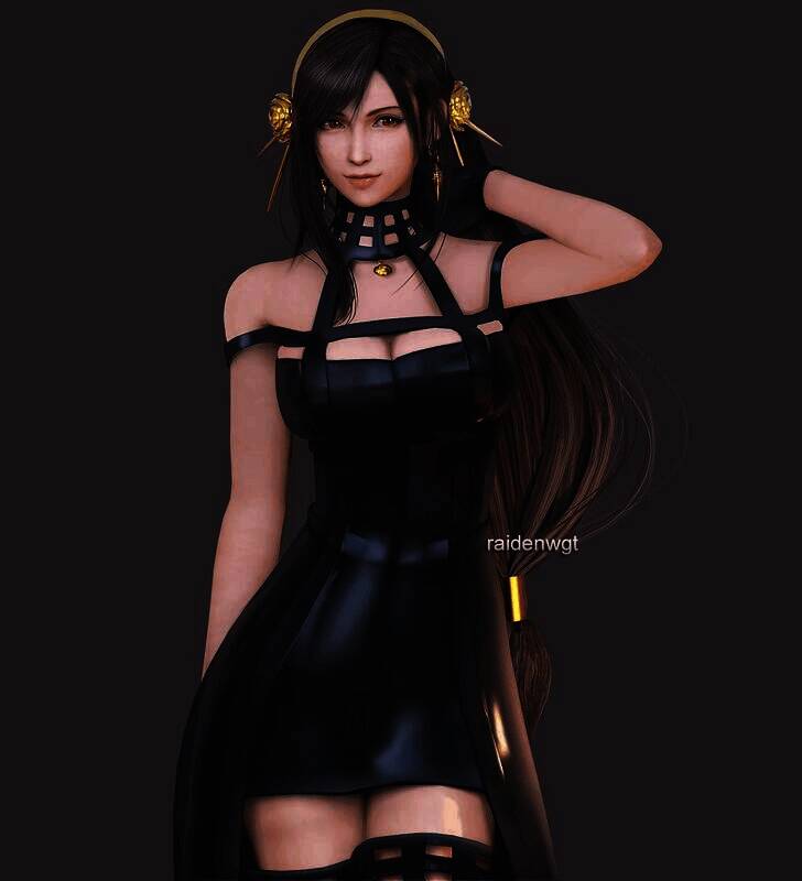 《最终幻想7》蒂法换装美图