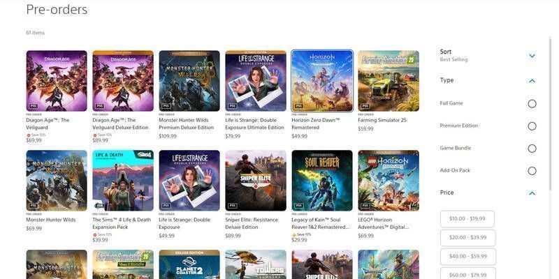 PS美国预购榜相关图片