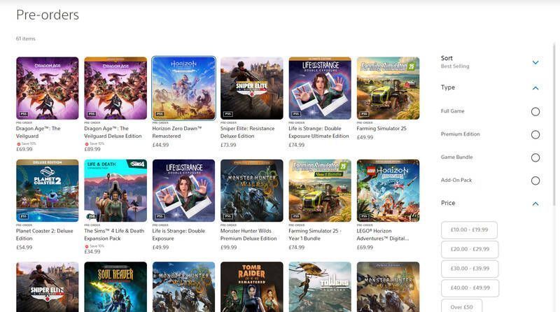 PS英国预购榜相关图片