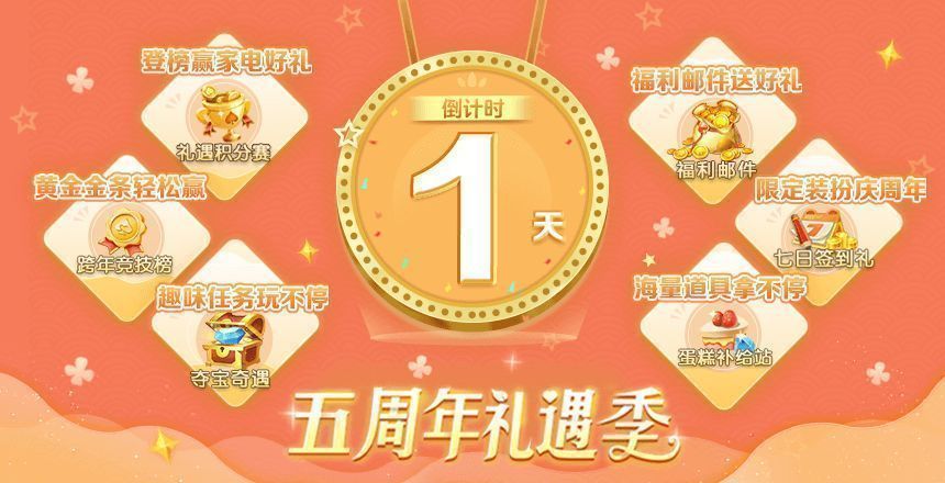 《网易棋牌》周年签到活动宣传图