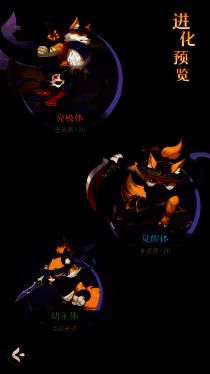 不同形态的妖灵展示