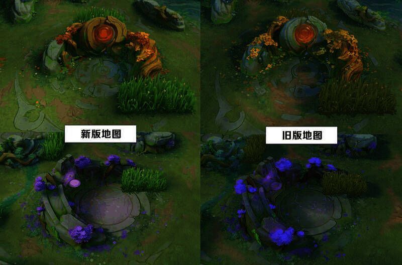 《曙光英雄》S2新赛季5V5地图野区生态圈图