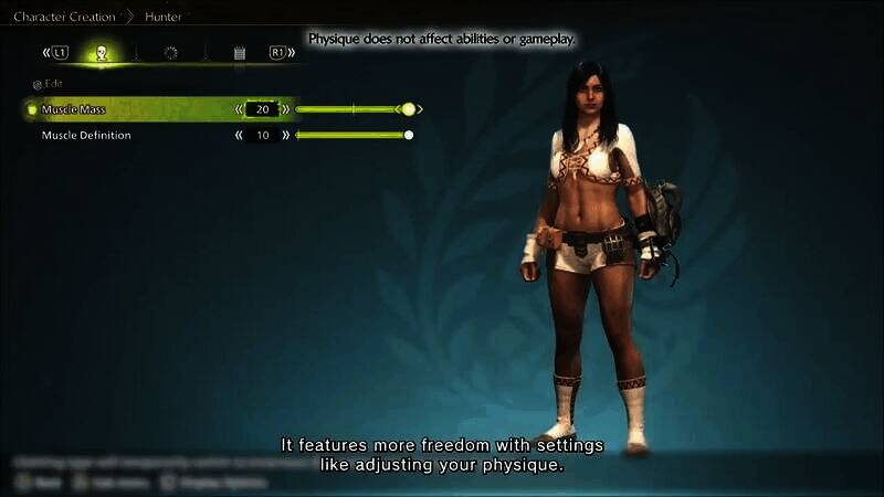 《怪物猎人：荒野》角色形象截图