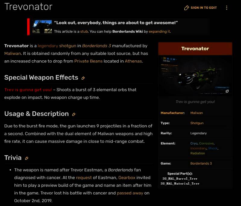 Trevonator传奇武器图片