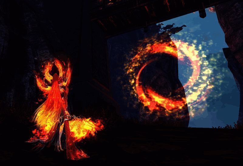 九天真炎女款时装在巴蜀弈剑听雨阁的展示图2