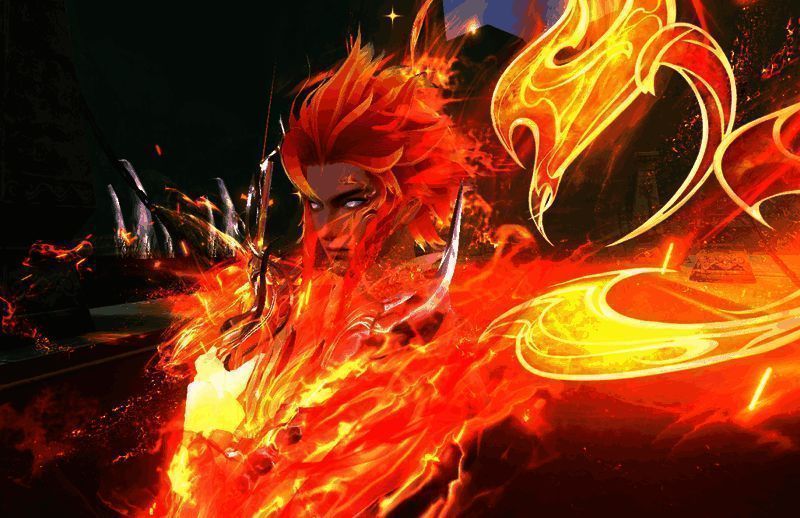 九天真炎男款时装正面展示图