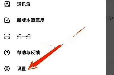 点击设置选项进入设置页面图