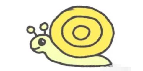 Sketchbook绘制完成的蜗牛效果图