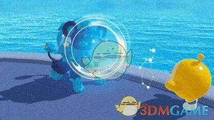 蛋仔与暗系艾比星云狮亲密互动画面2