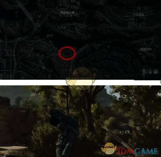 阿米亚小镇池塘边场景图