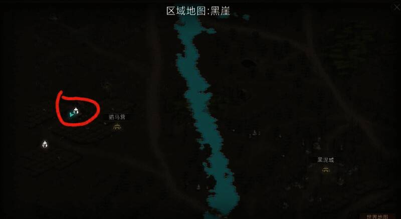 驷马营左上深邃地牢位置图