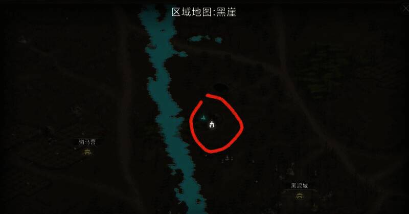 黑泥城左上深邃地牢位置图