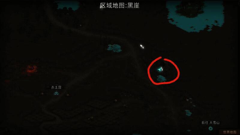 赤土营右深邃地牢位置图