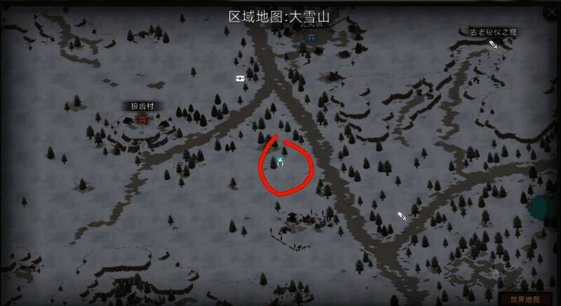 北风镇左下深邃地牢位置图