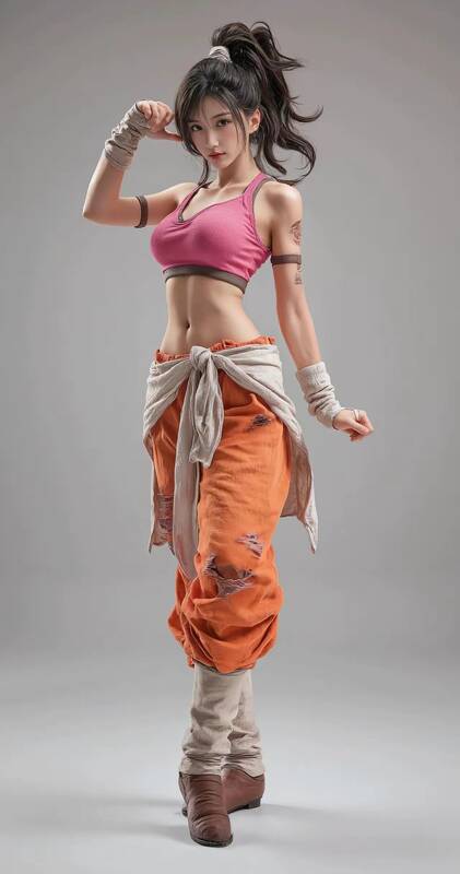 AI生成的《龙珠》Coser不同角度图片5