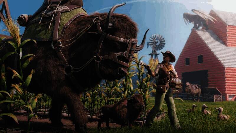 《方舟:生存飞升》新生物野牛画面