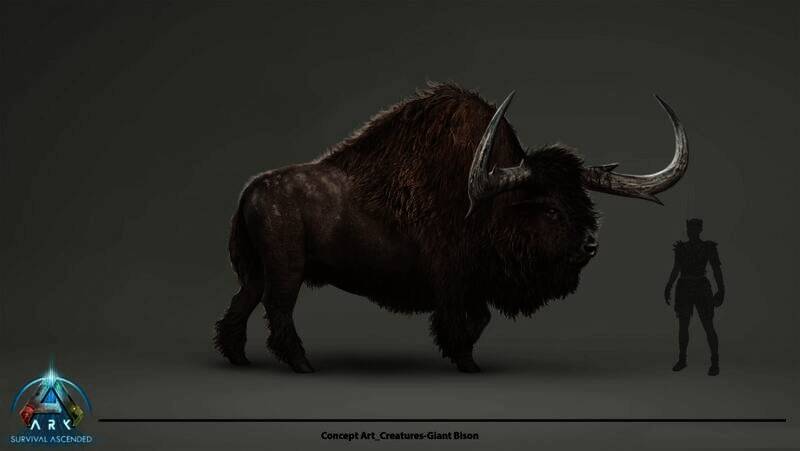 《方舟:生存飞升》新生物野牛另一角度画面