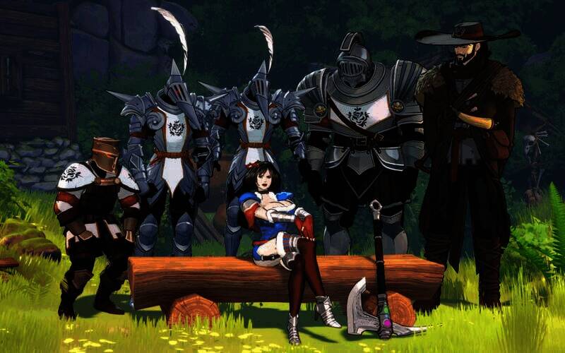 《Swords & Slippers》游戏截图，大雷公主及其他角色画面