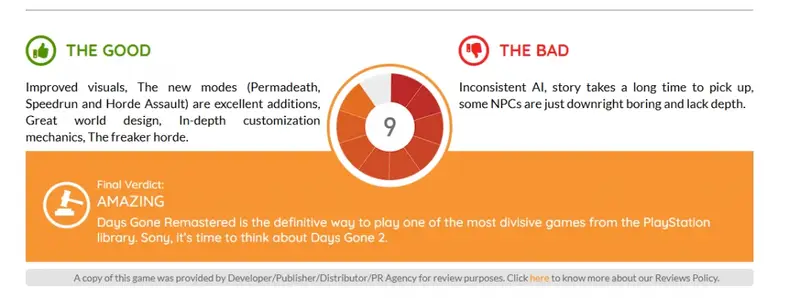 《往日不再:复刻版》媒体评价相关画面