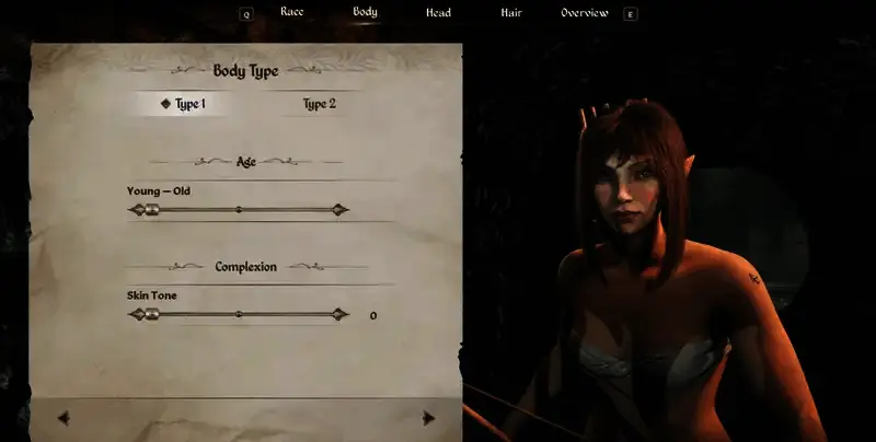 木精灵身体捏脸参考图