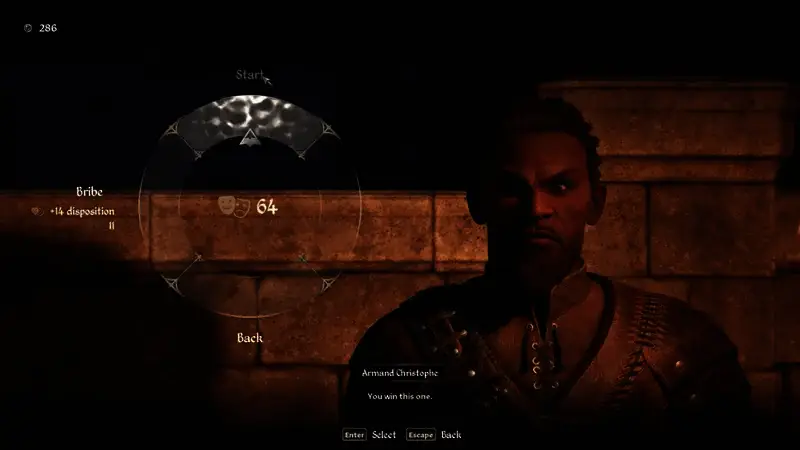 《上古卷轴4:重制版》与阿尔芒·克里斯托弗对话画面2