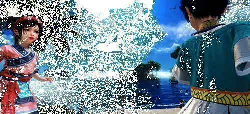 逆水寒手游逐浪湾白沙滩上的卡皮巴拉