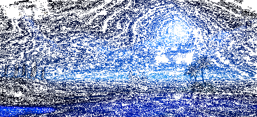 逆水寒手游逐浪湾荧光海滩景象