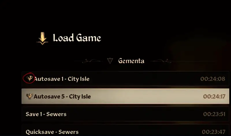 检查保存文件标记情况的界面图片