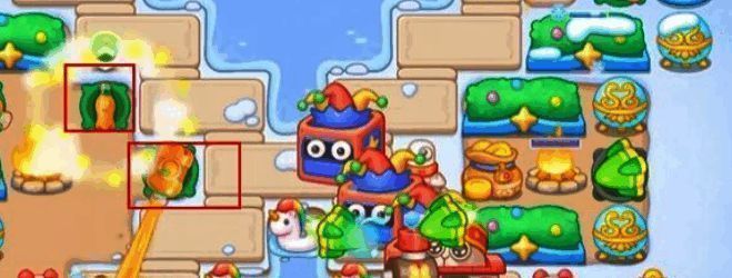 继续摆放汽水炮塔画面