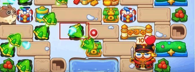 《保卫萝卜4》胡桃夹子第41关在下方放置飞弹炮塔画面